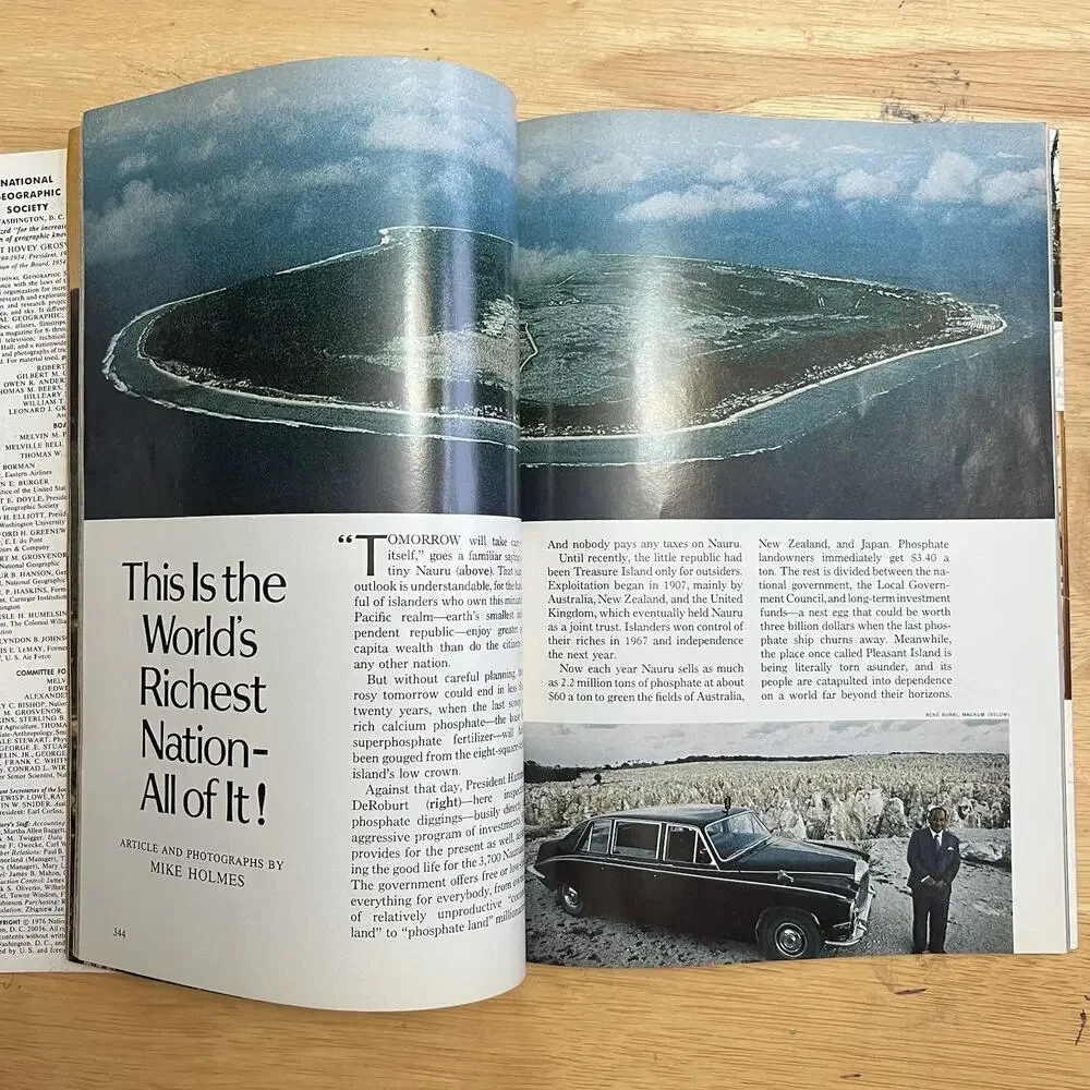National Geographic September 1976 Magazine India Nauru Wildlife Biology Cancer
